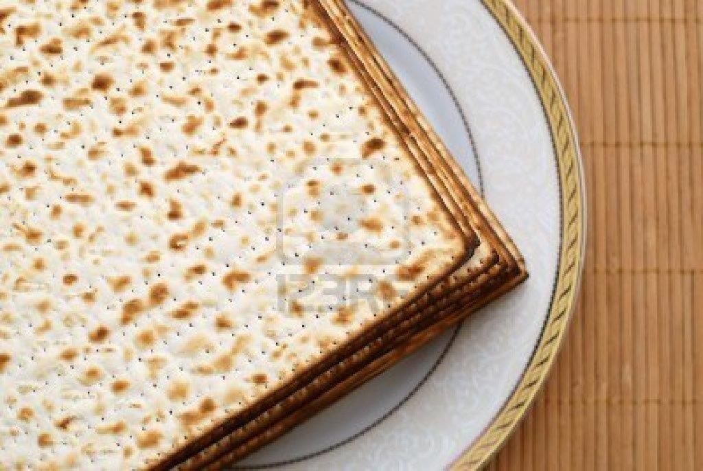 Stackofmatzah on plate Temple Zion
